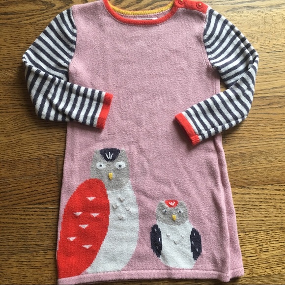 knee length dresses for ladies Pre-Loved Mini Boden Owl Corduroy Dress Pink Pinafore – Designer Kids Outlet main image 1